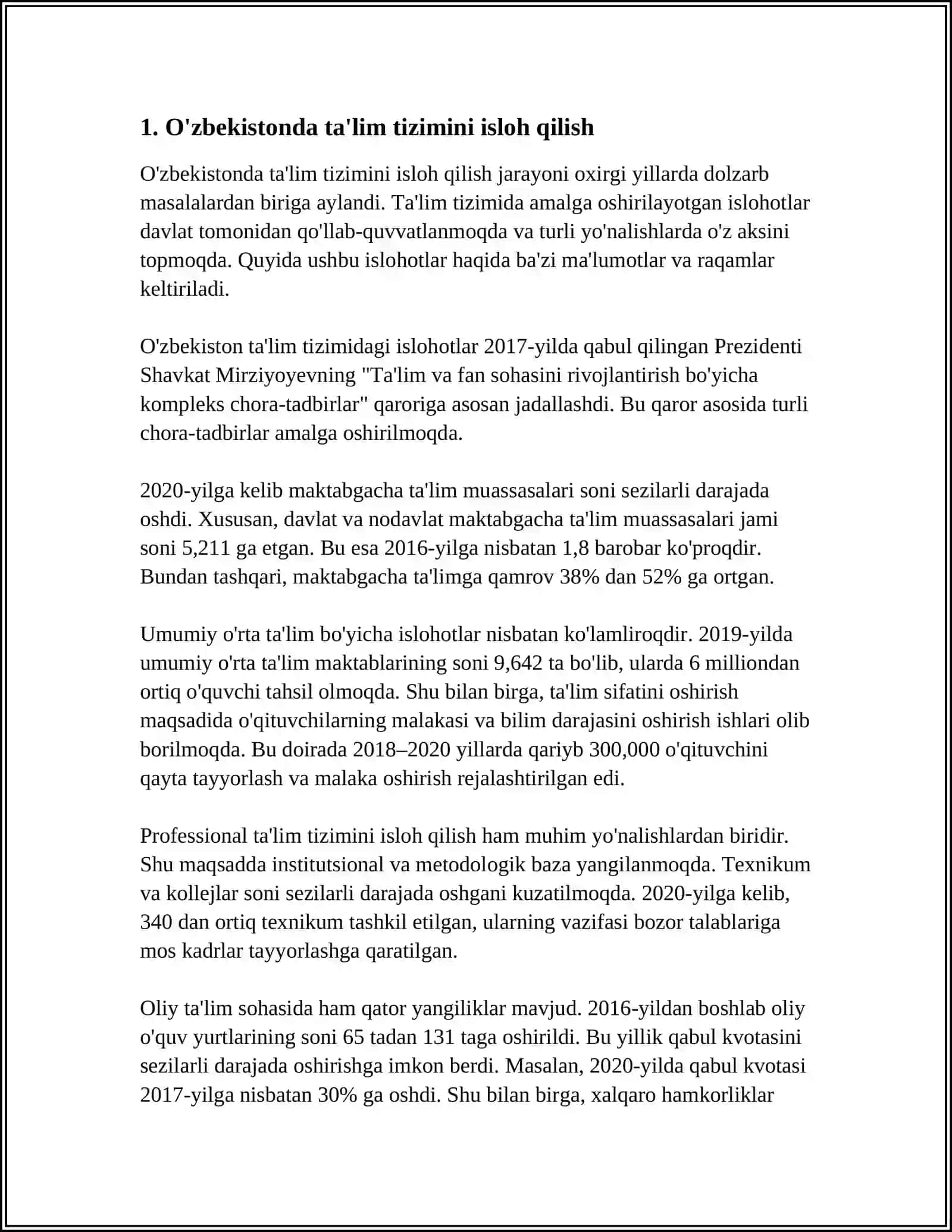 O'ZBEKISTONDA TA'LIM.TIZIMI XAQIDA 3