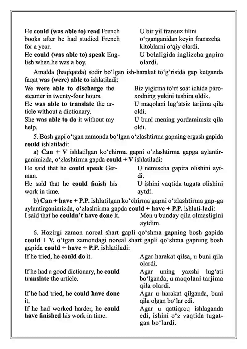 Modal fe’llar (Modal verbs) 3