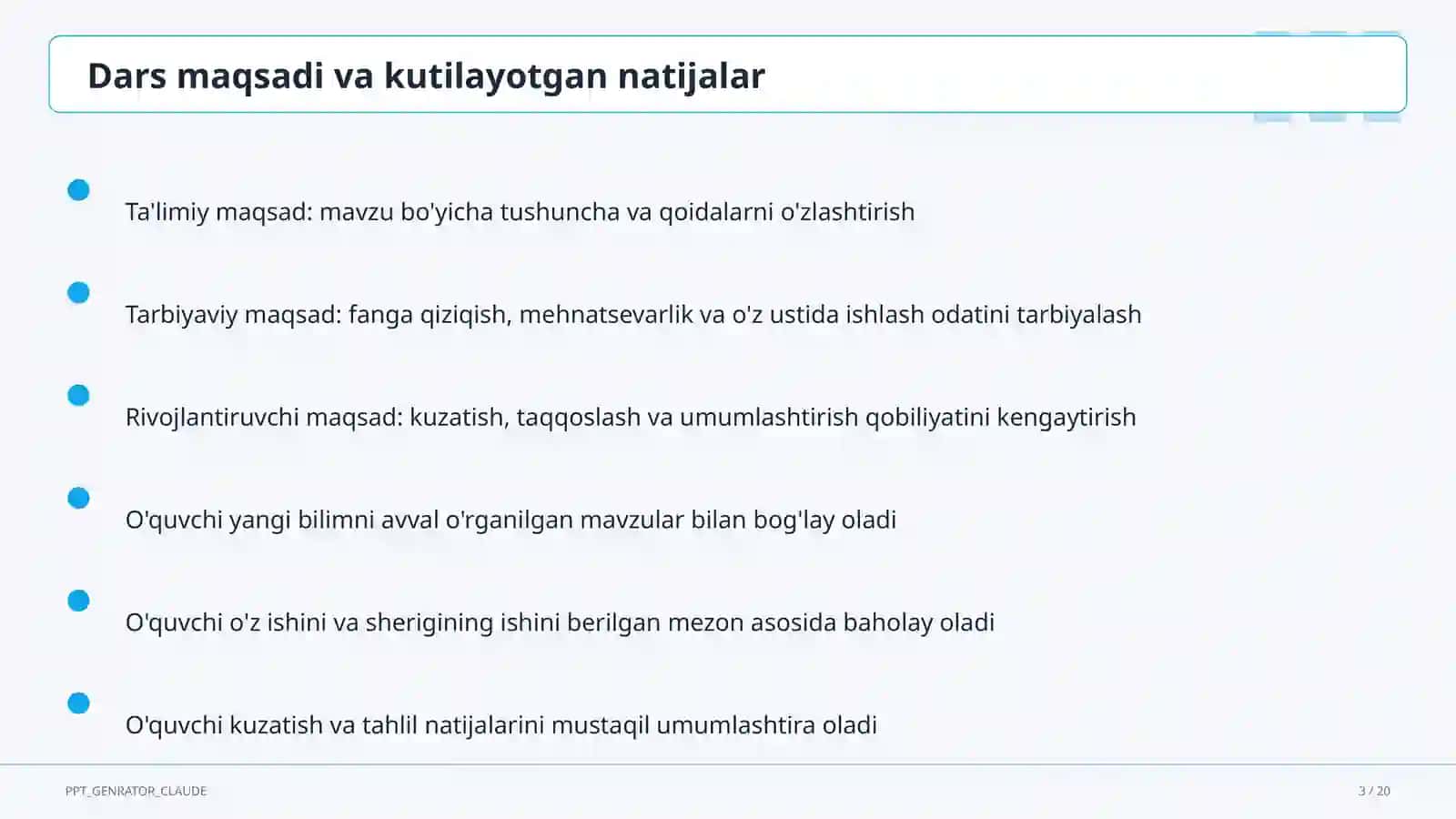 Hayvonlarning turlari: sutemizuvchilar, qushlar, baliqlar (3-sinf) 3