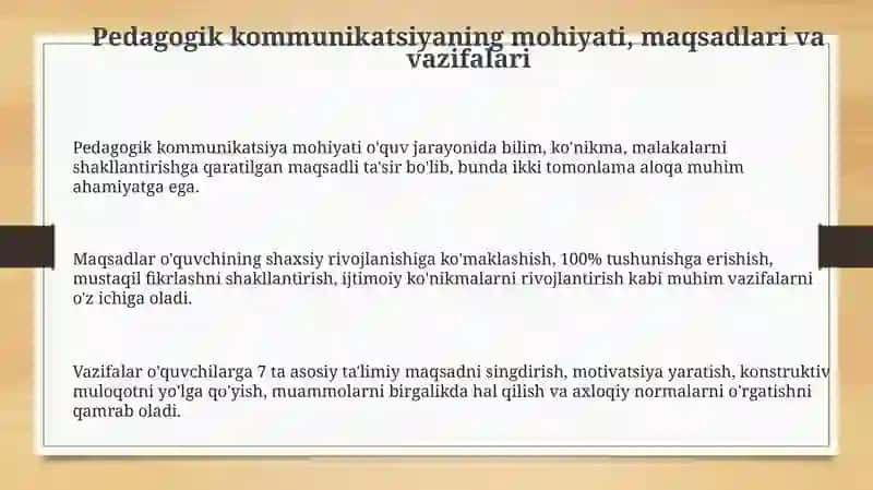 Pedagogik muloqotni uziga hos xususiyatlari va funksiyalari 3