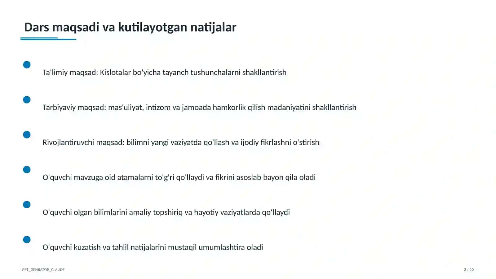 Kislotalar (8-sinf) 3