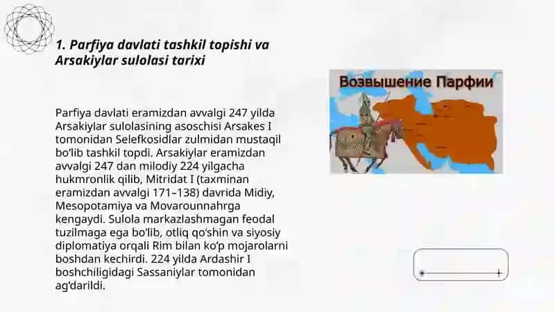 Parfiya Davlati Haqida 3