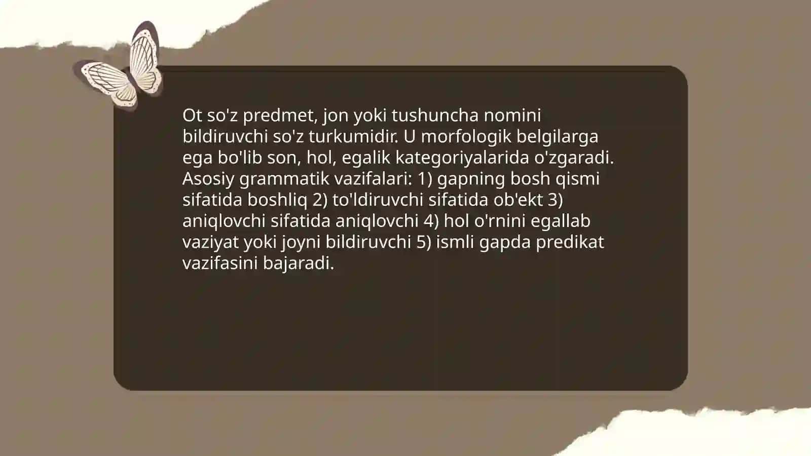 Ot so'z turkumi 3