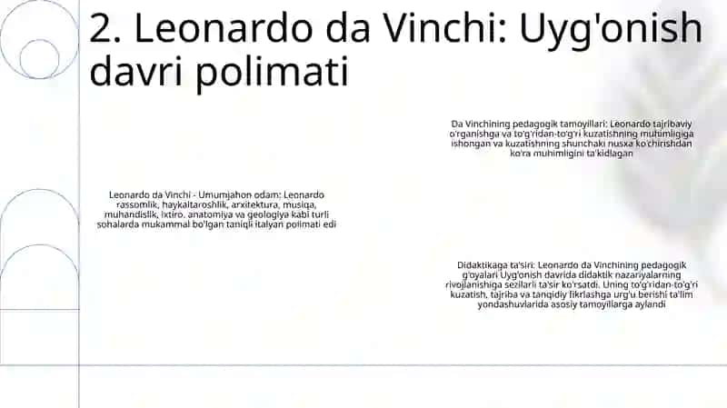 GʻArb UygʻOnish Davri Pedagogikasi Namoyondalarining Didaktik GʻOyalari 3