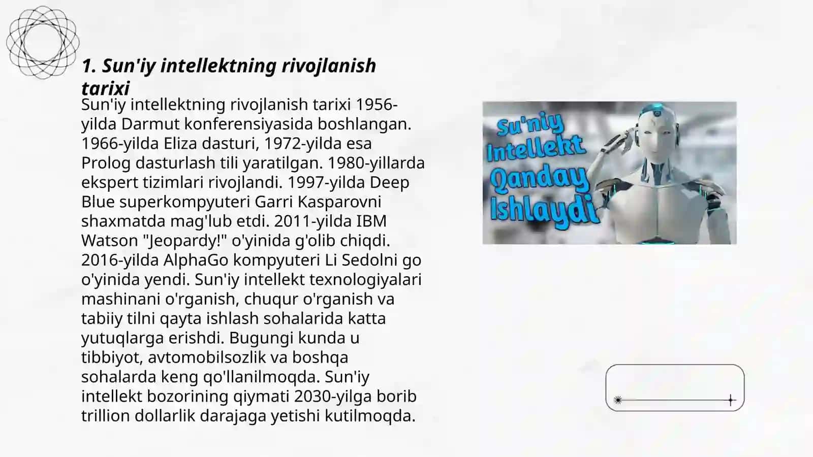 Sun'iy Intellekt va uning inson hayotidagi tutgan o'rni 3