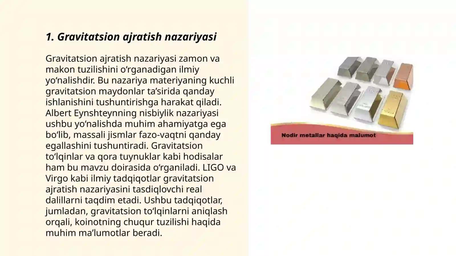 Rudalardan oltin ajratib olishning gravitatsion usullari 3