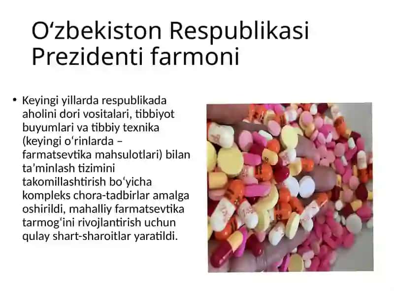 O‘zRPrezidentiningretsepturagaasoslanganqonunvafarmoyishlari. 3