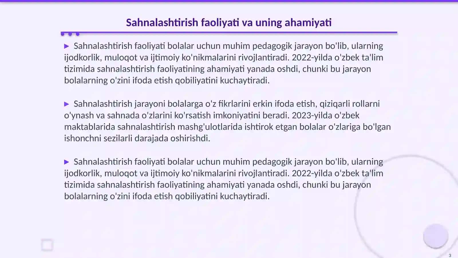Sahnalashtirish faoliyatida bolalarda aktyorlik qobiliyatini rivojlantirish 3