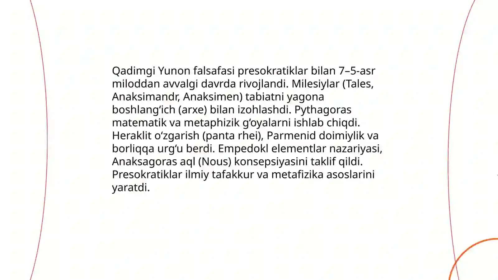 Qadimgi Yunon falsafasi va presokratiklar 3