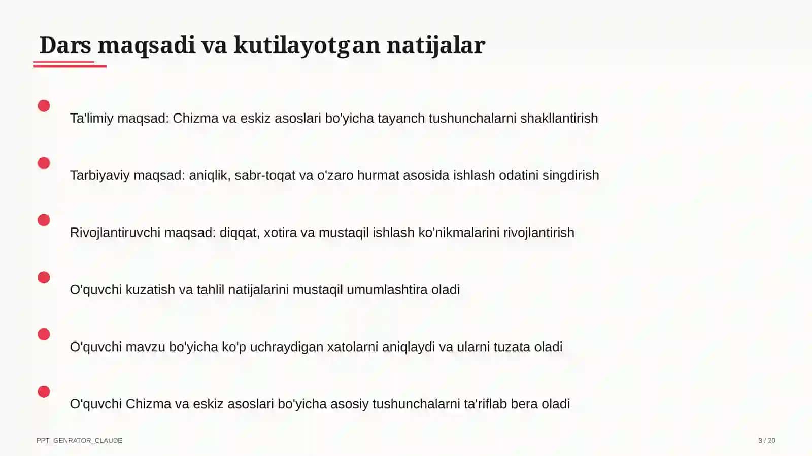 Chizma va eskiz asoslari (6-sinf) 3
