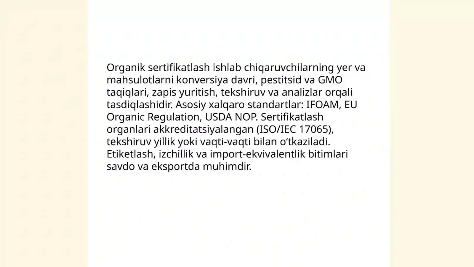 Organik qishloq xo‘jaligi va Jahon tajribasi 3