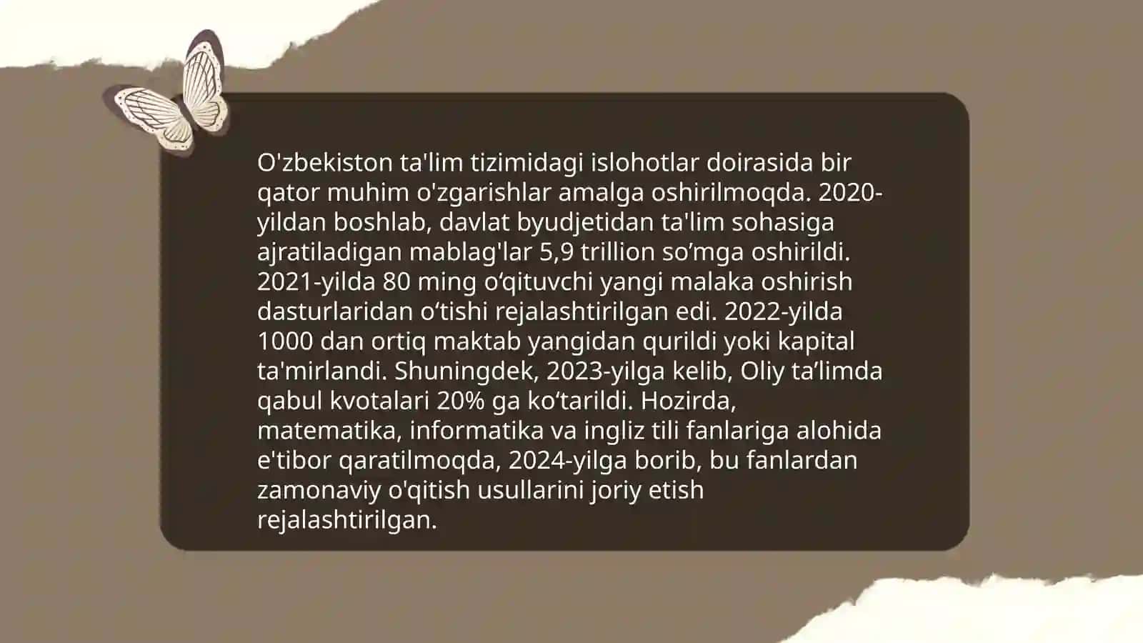 Ta'lim tizimidagi islohotlar 3