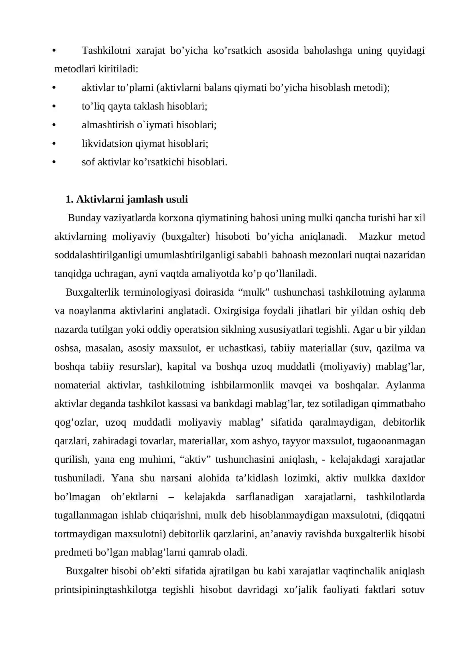 Biznеsni baholashning xarajatli yondashuv usuli 3