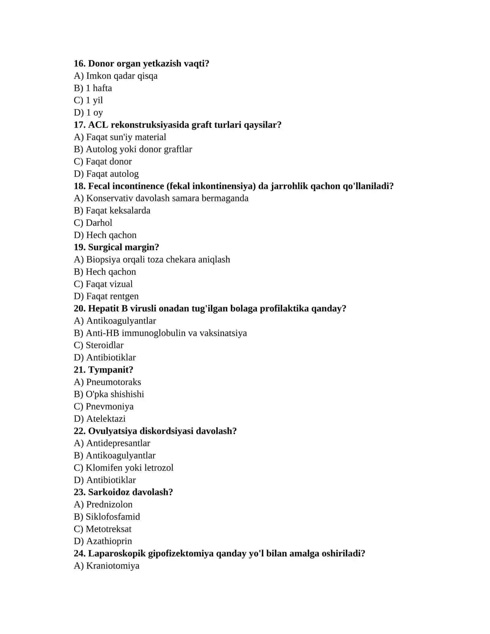 Dermatolog testlari 3