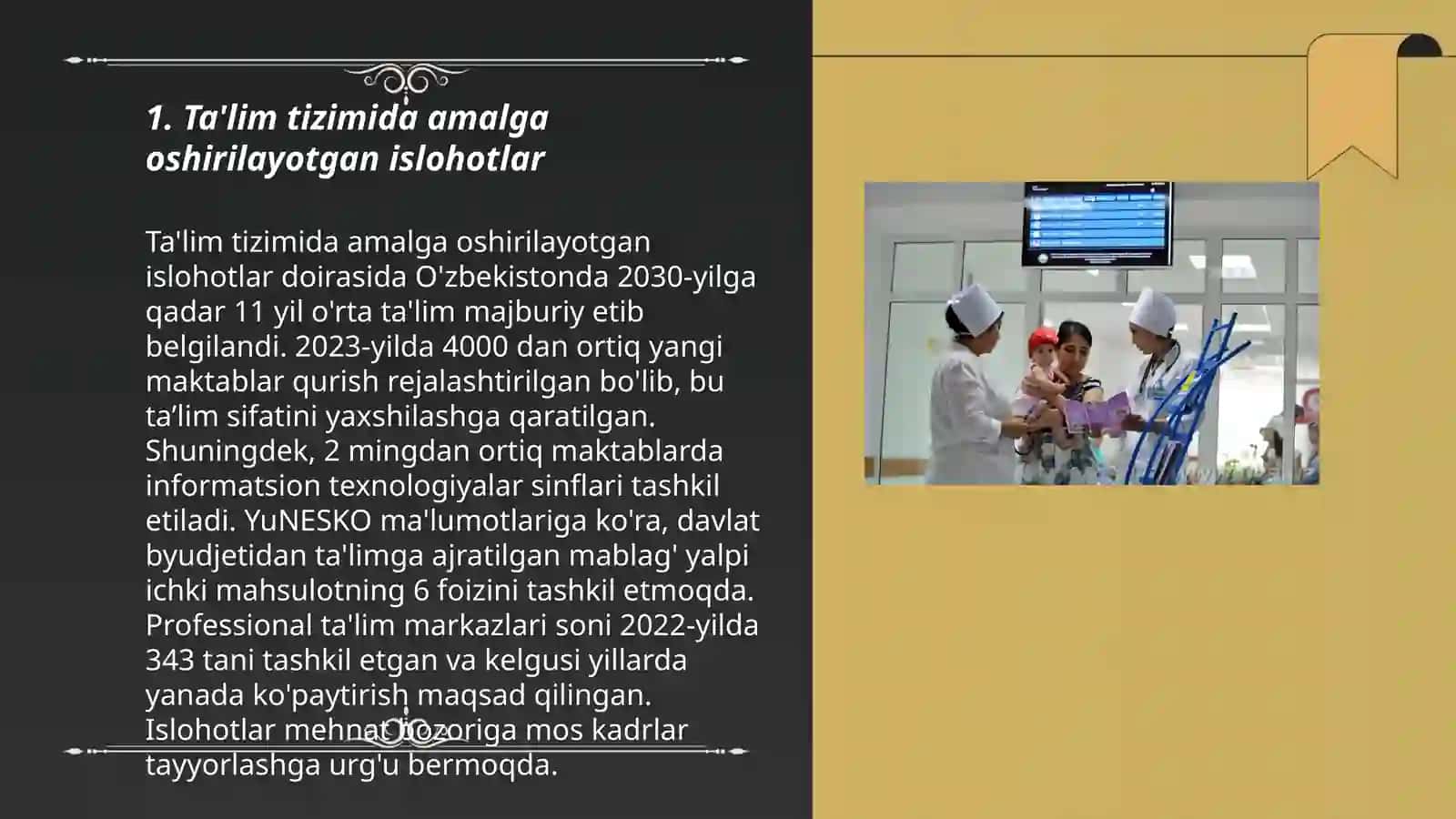 Ta'lim tizimida amalga oshirilayotgan islohotlar 3