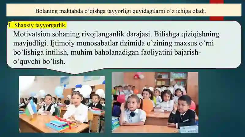 Kichik maktab yosh davri 3