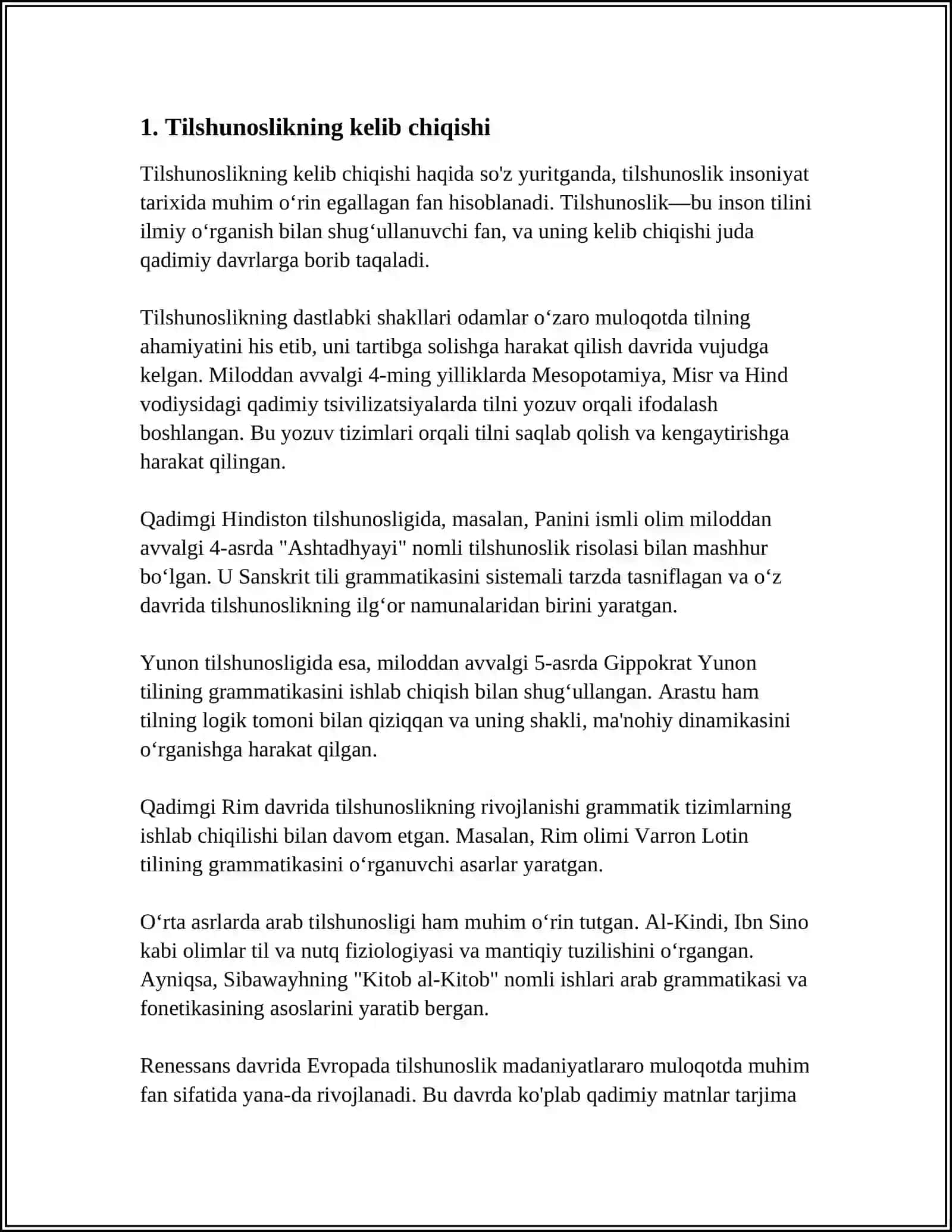 TILSHUNOSLIK TARIXI 3