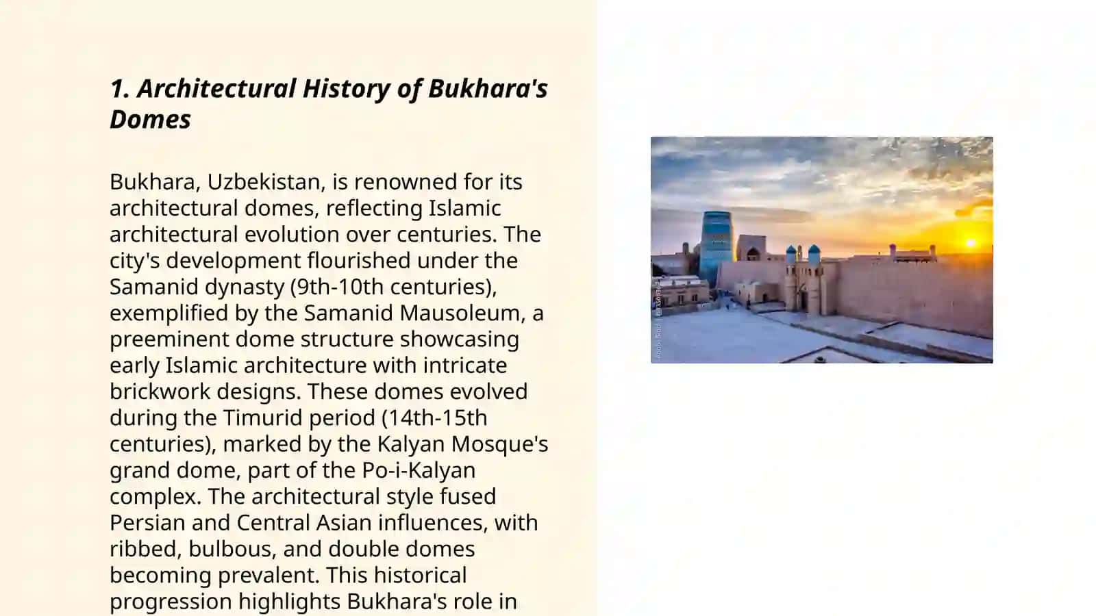Famous Domes of Bukhara 3