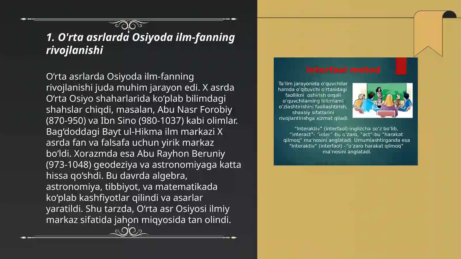 O'rta asrlarda Osiyoda tabiat haqidagi tushunchalarning rivojlanishi 3