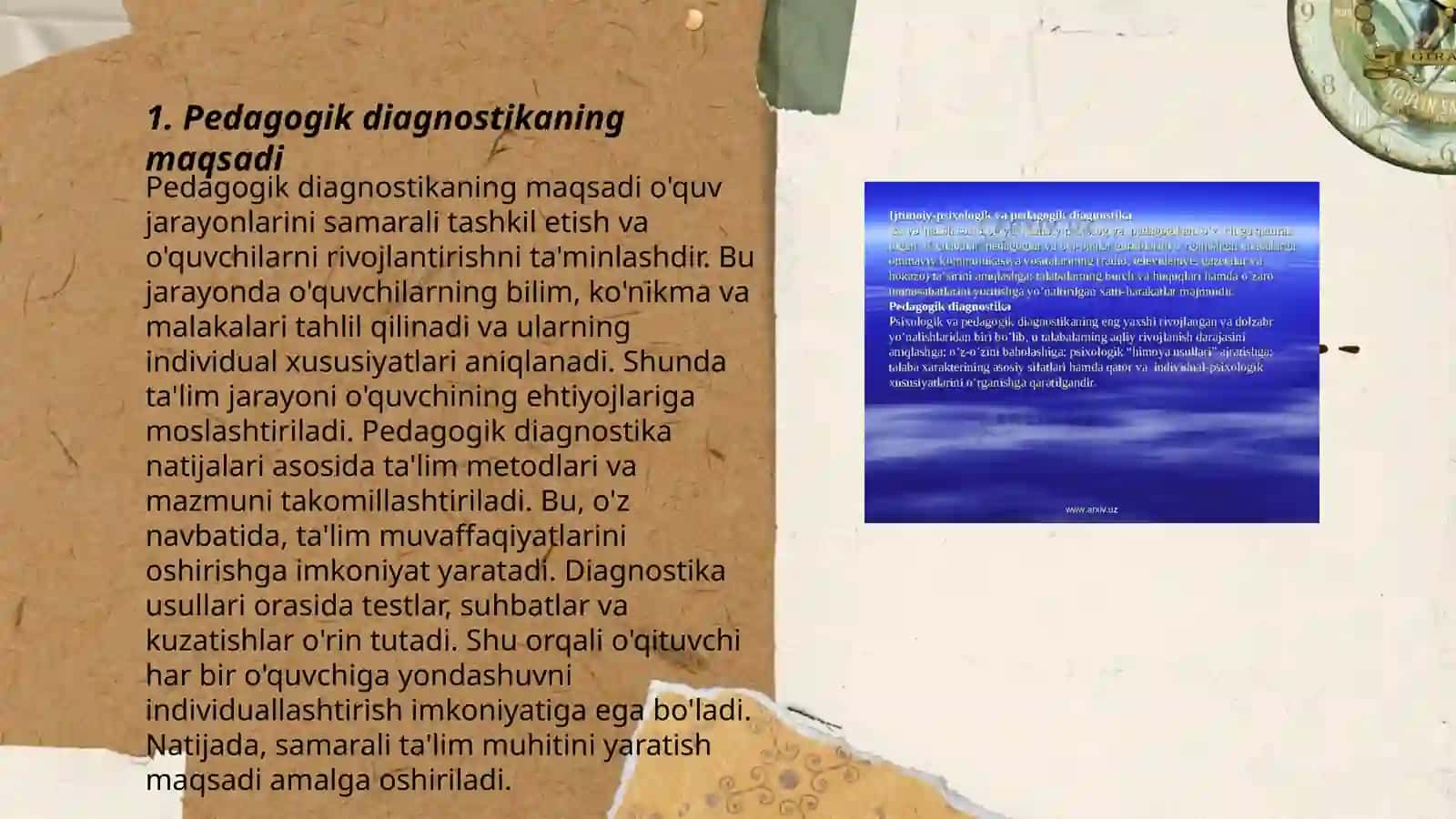 Pedagogik diagnostika 3