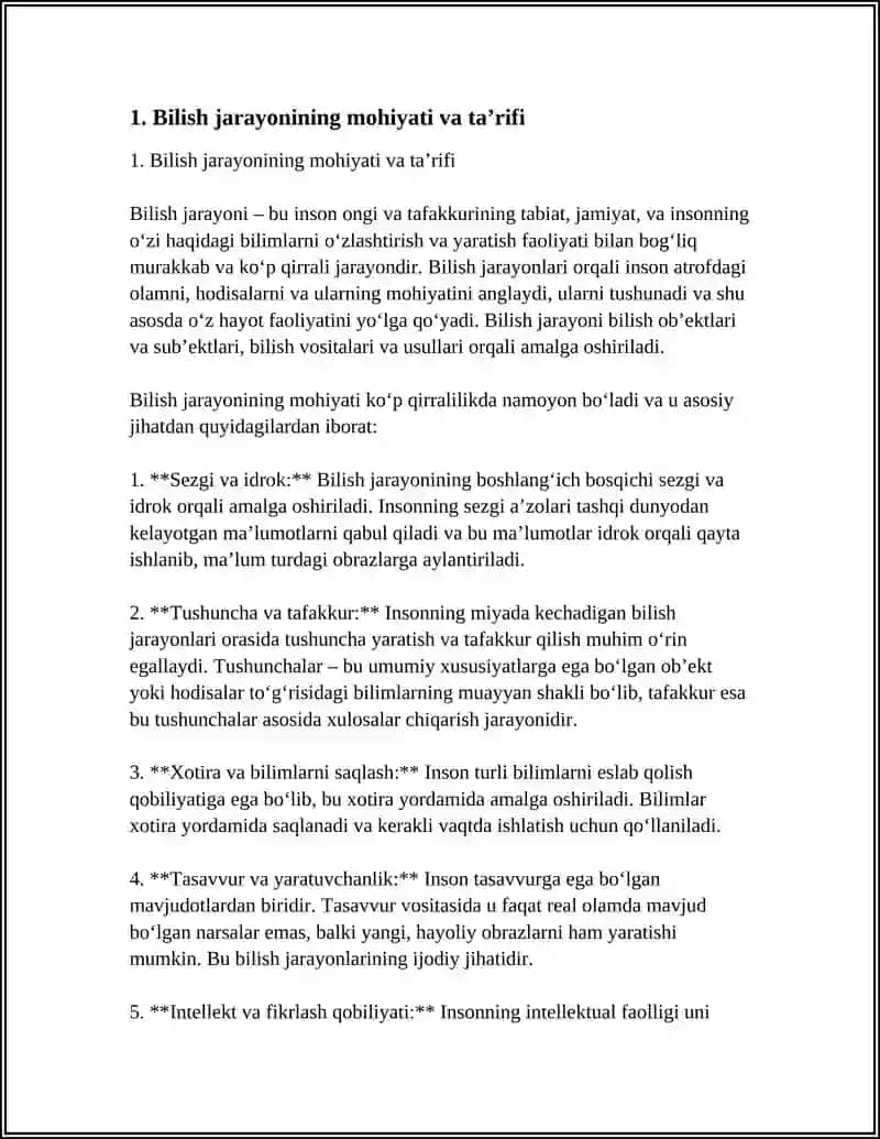 BILISH JARAYONLARI VA ULARNING UMUMIY XUSUSIYATLARI 3