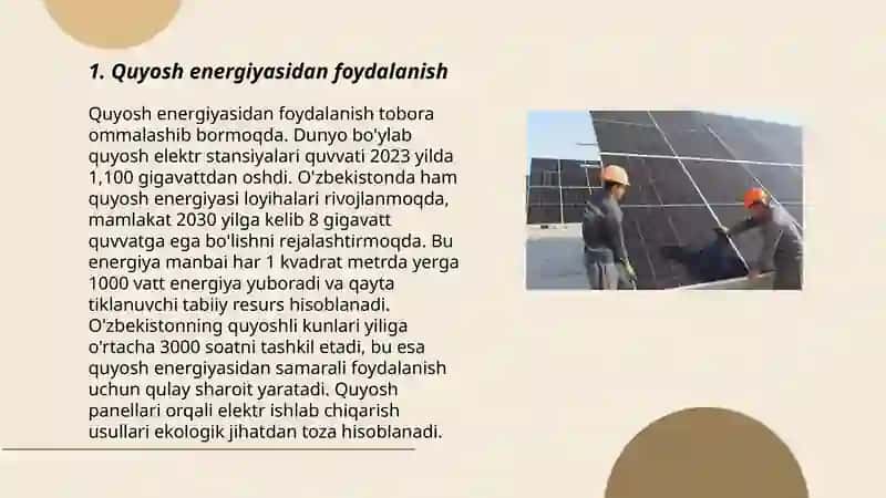 Quyosh elektr stansiyasi 3