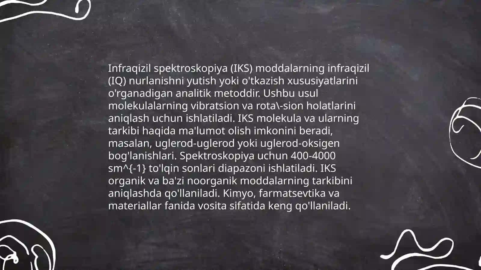 Organik moddalarni tuzilishini aniqlash uchun fizikaviy usullar 3