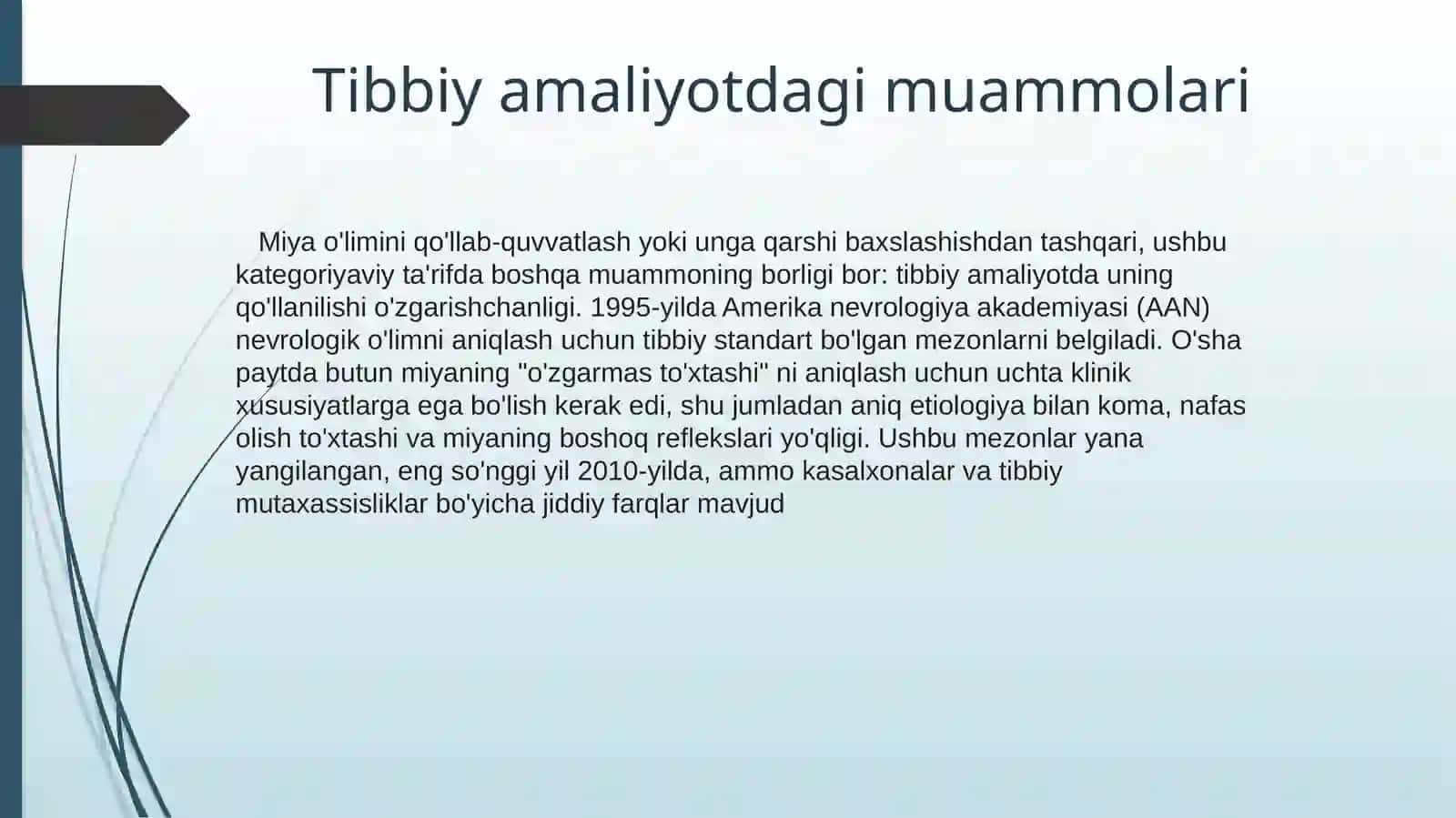 O’lim haqida tushunchalar 3