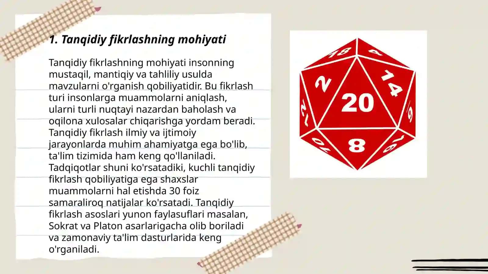 Tanqidiy fikrlashning mohiyati 3