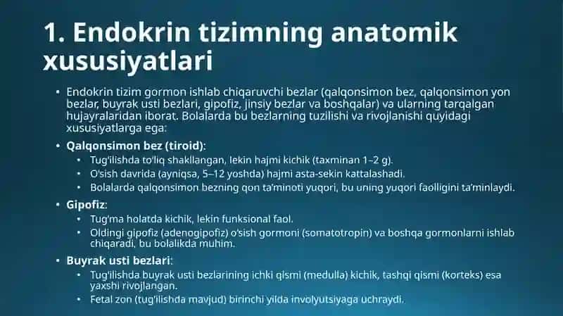 Bolalarda endokrin tizimi anatomiyasi-fiziologik xususiyatlari 3
