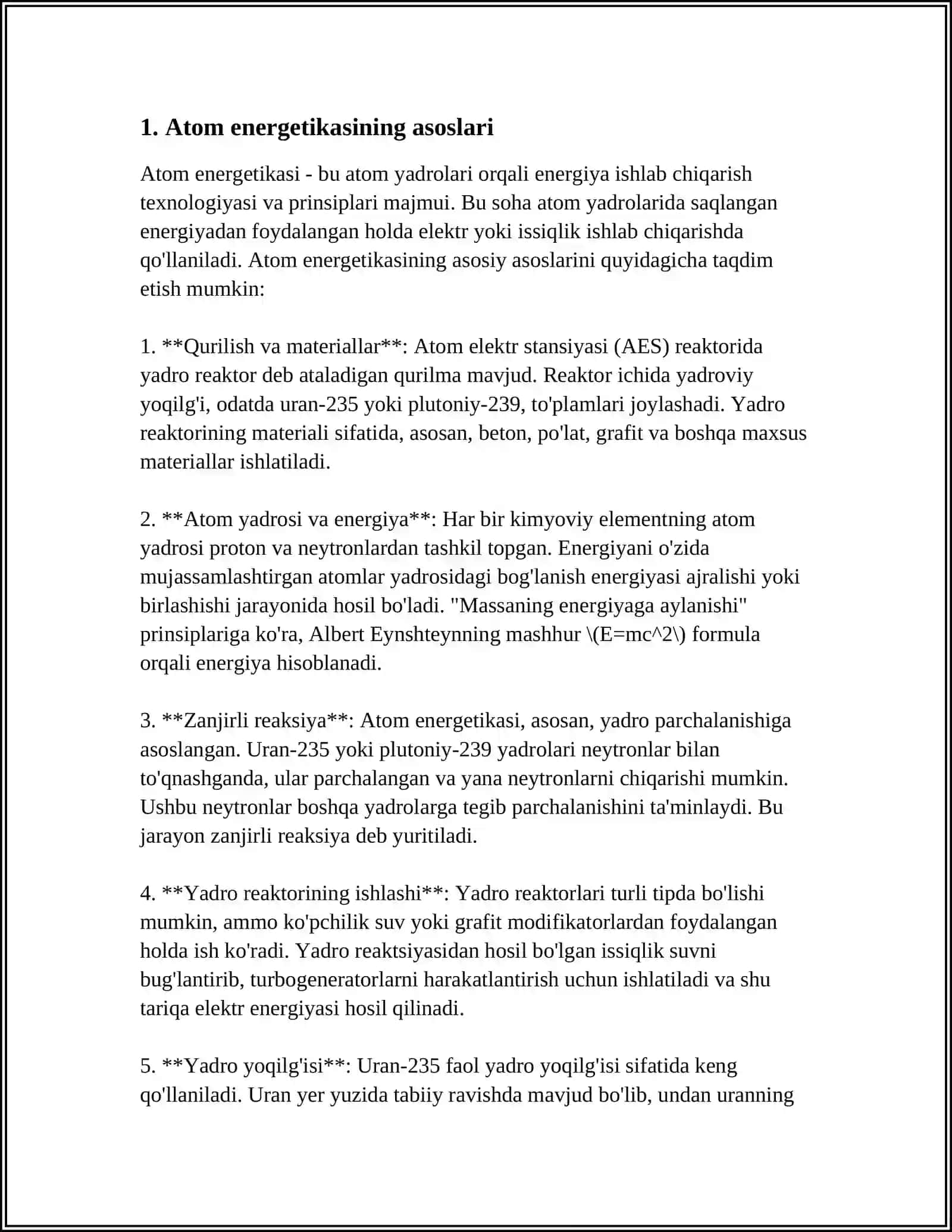 ATOM ENERGIYASI 3