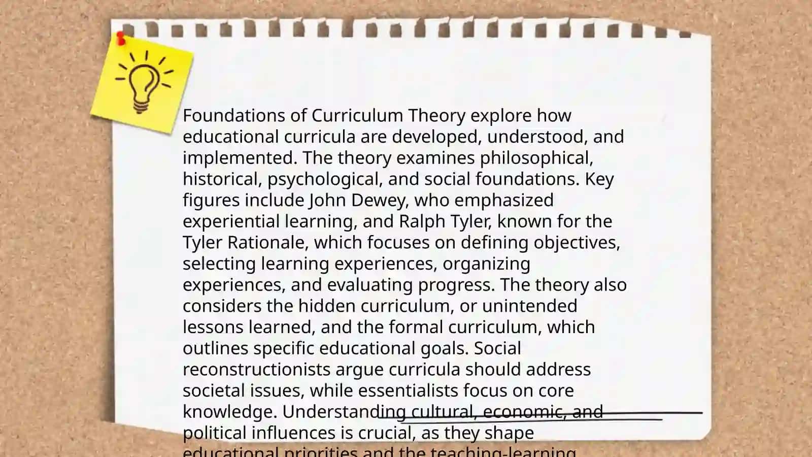 Curriculum Design: Theoretical and practical values 3