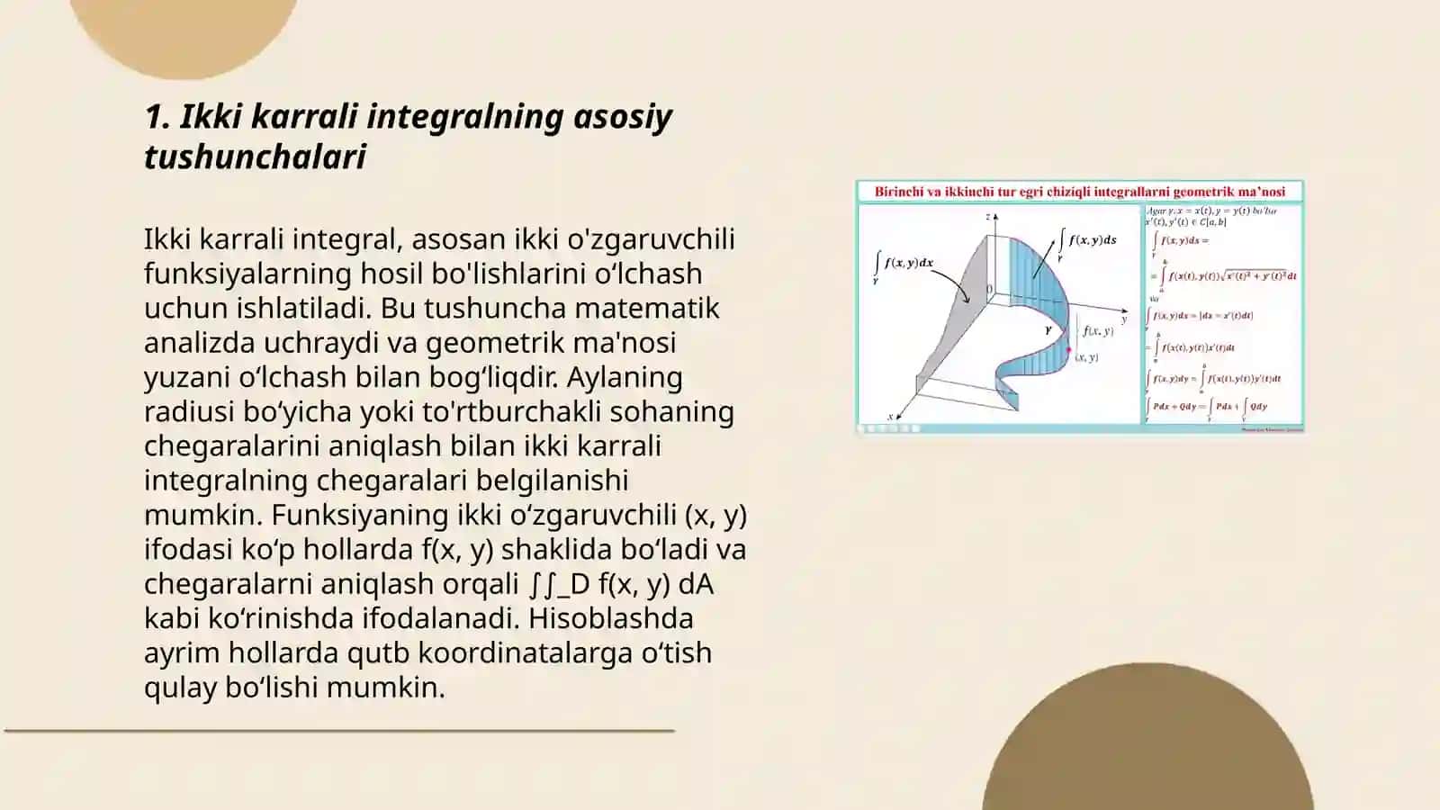 Ikki karrali integral 3