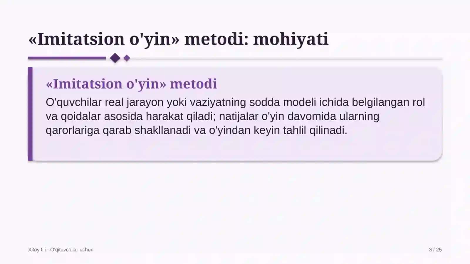 xitoy tili darslarida imitatsion o'yin metodidan foydalanish 2766 3