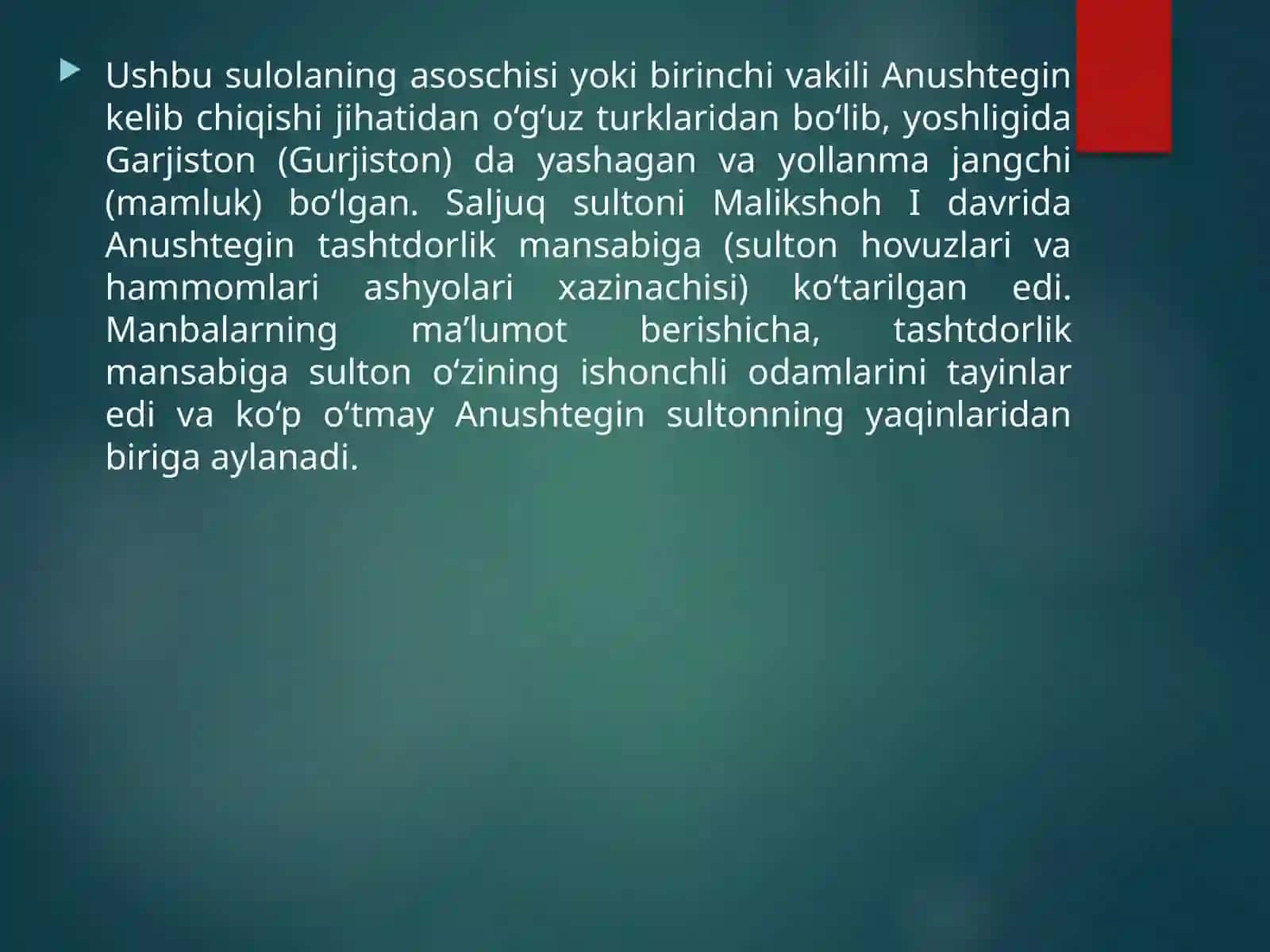 Xorazmshoh-anushteginiylar davlatining ma’muriy tuzilishi, ijtimoiy iqtisodiy hayoti 3