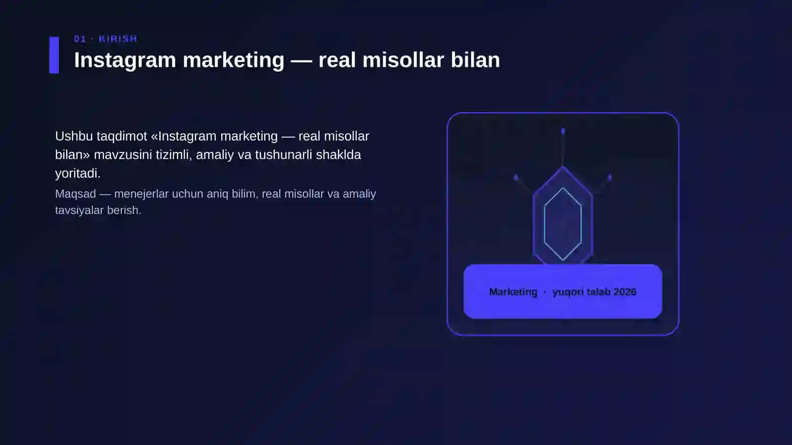 Instagram marketing — real misollar bilan 3