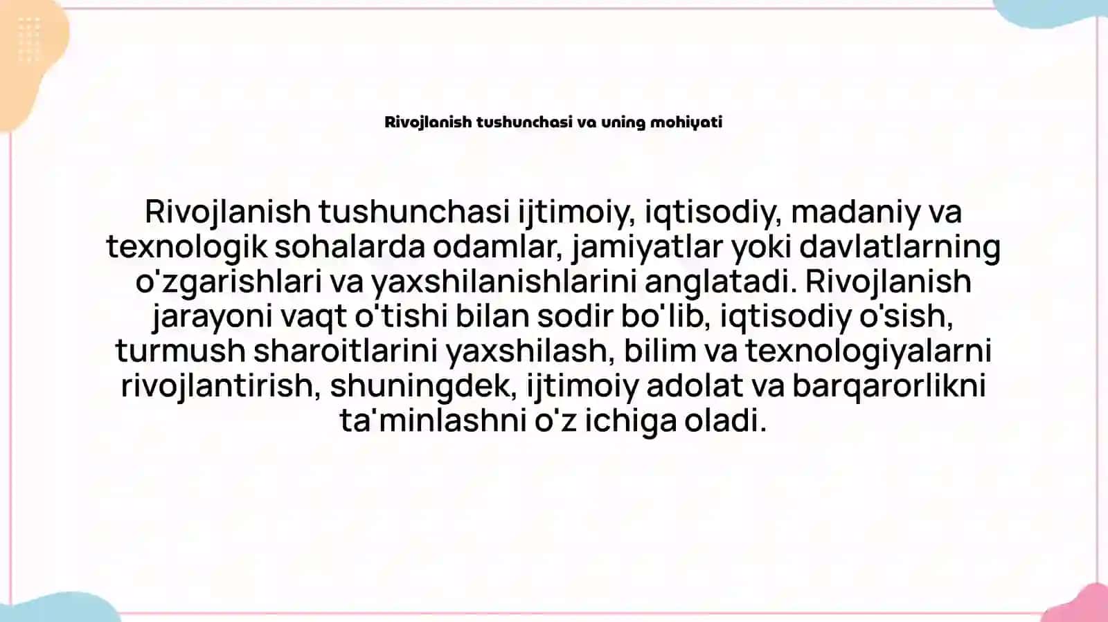 Rivojlanish qonuniyatlari 3