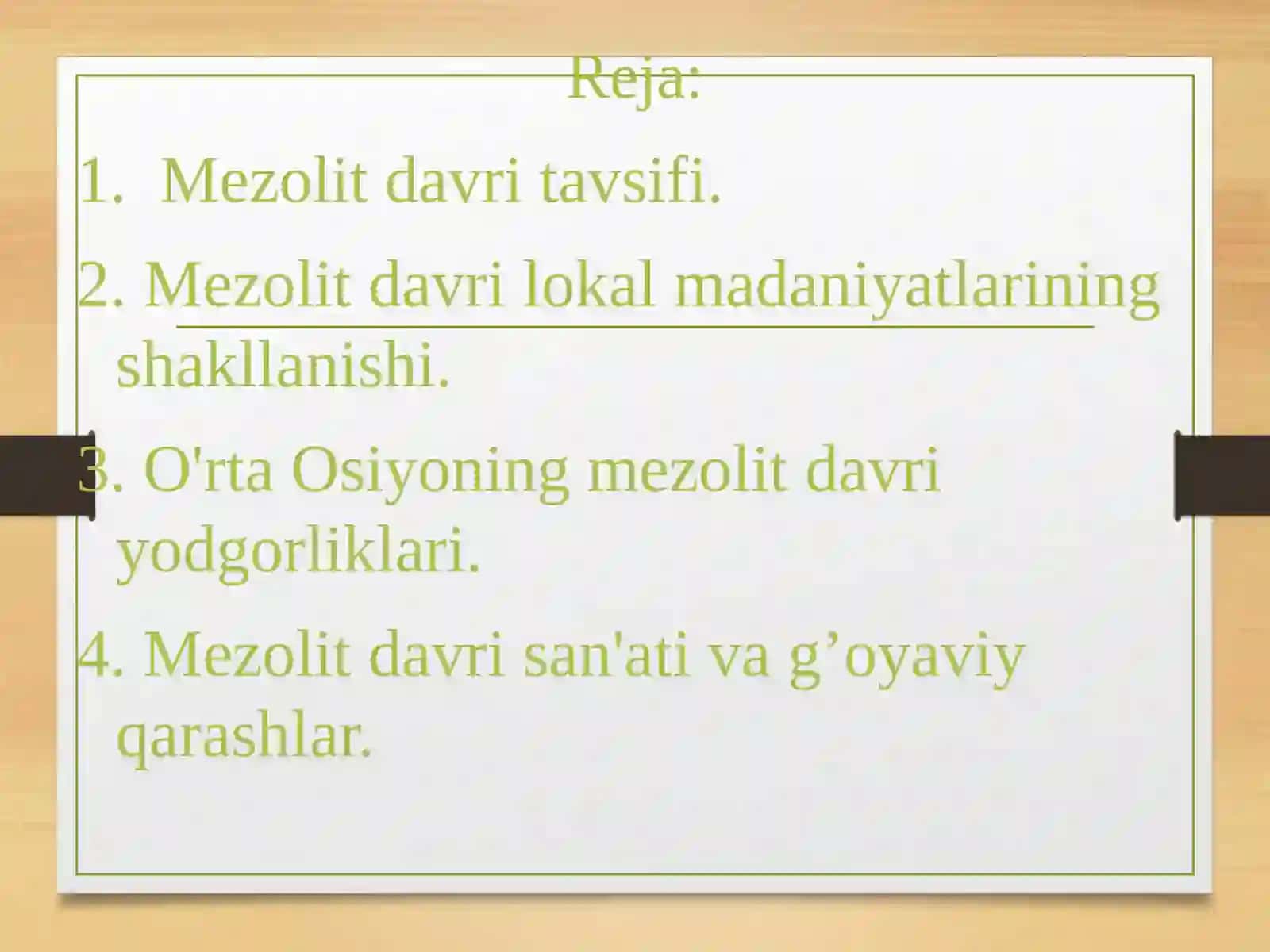 Mezolit davri lokal madaniyatlari 3