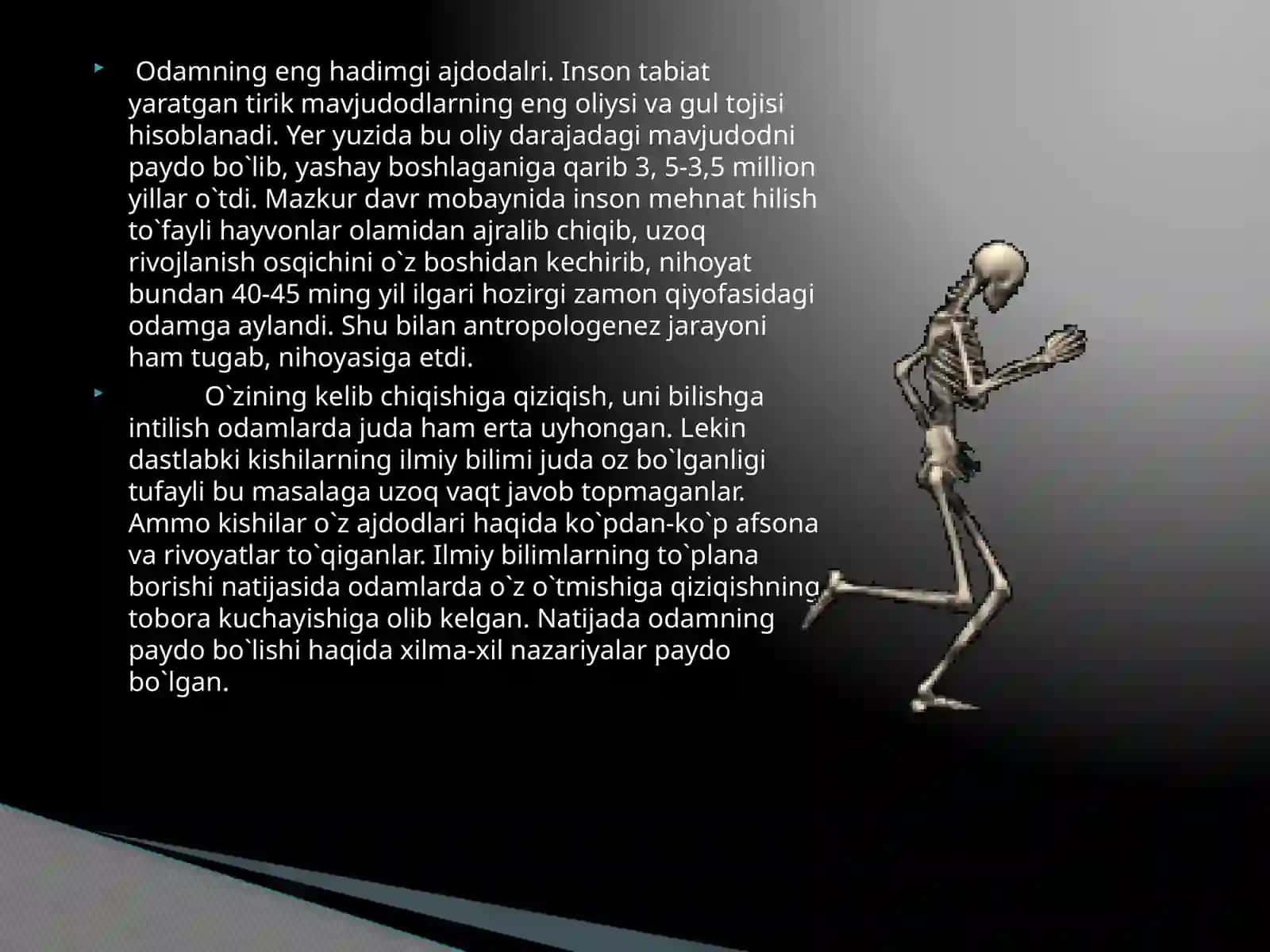 Odam evolyutsiyasi 3