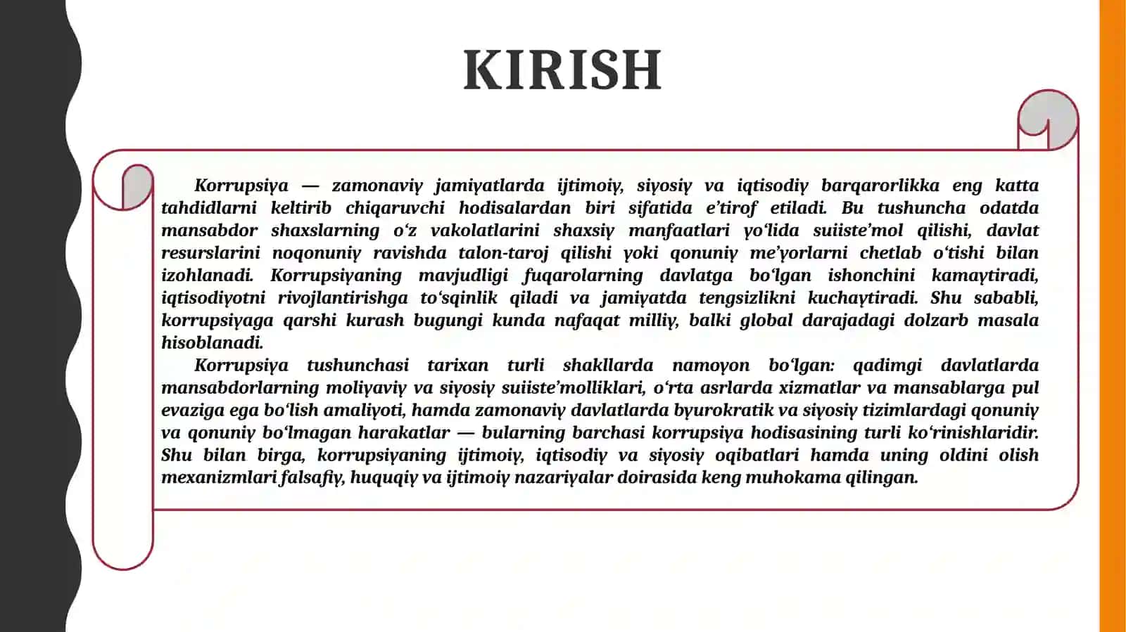 Korrupsiya va unga qarshi kurash tushunchasi 3