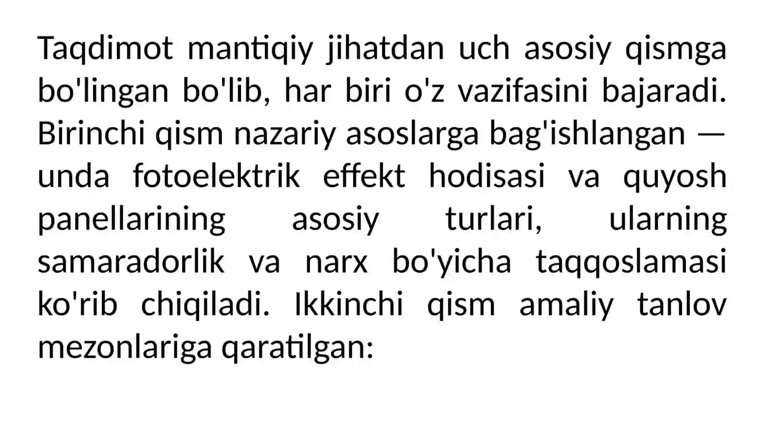 Quyosh Panellarini Tanlash va Texnik Hisoblash 3