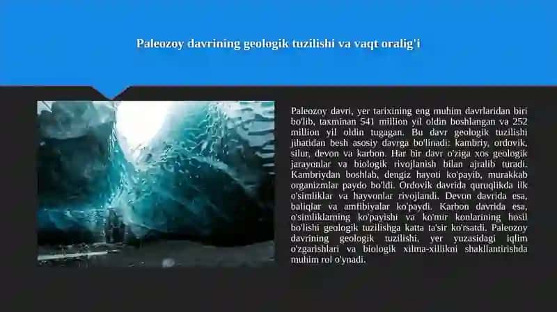 Erta paleozoy bosqichi 3