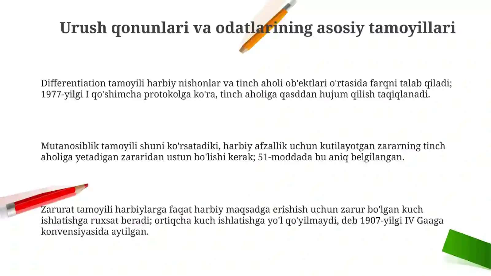 Urush qonunlari va odatlari 3