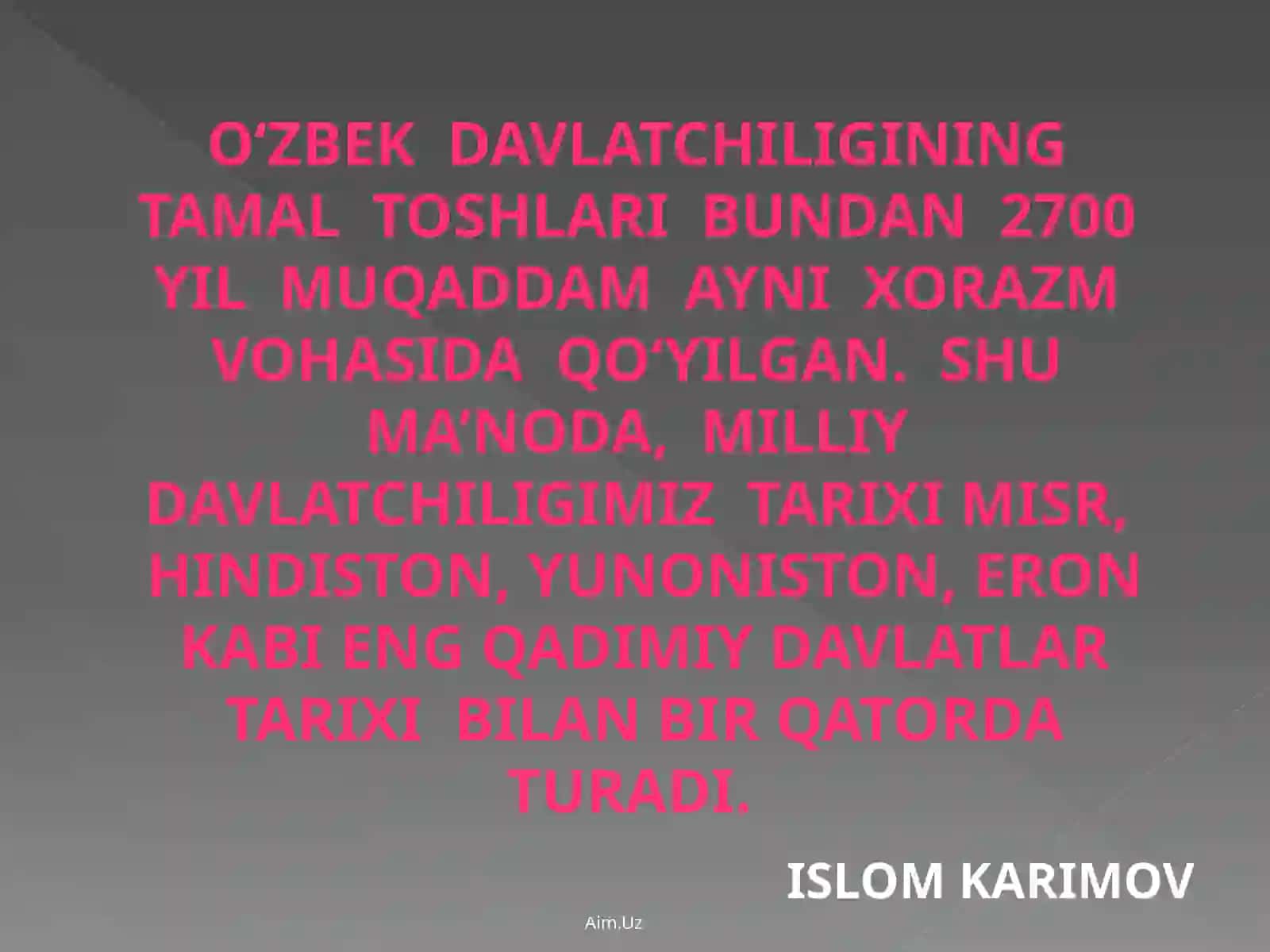 Mustaqillik tufayli vatanimiz davlatchilik tarixini anglash, tadqiq etish, o'rganish jarayoni 3