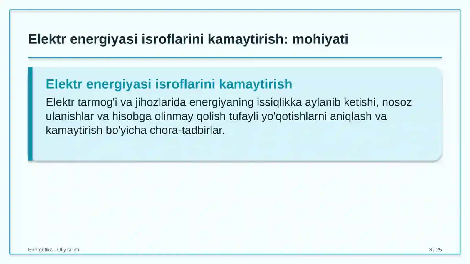 yakka tartibdagi uy joy qurilishida elektr energiyasi isroflarini kamaytirish 5934 3