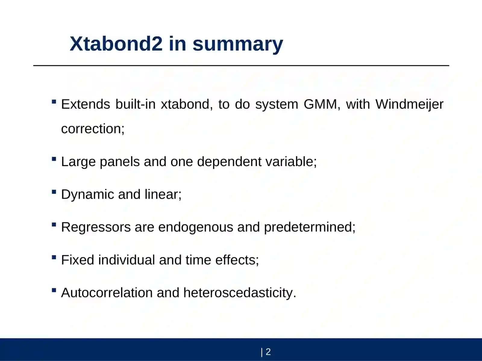 Xtabond2 3