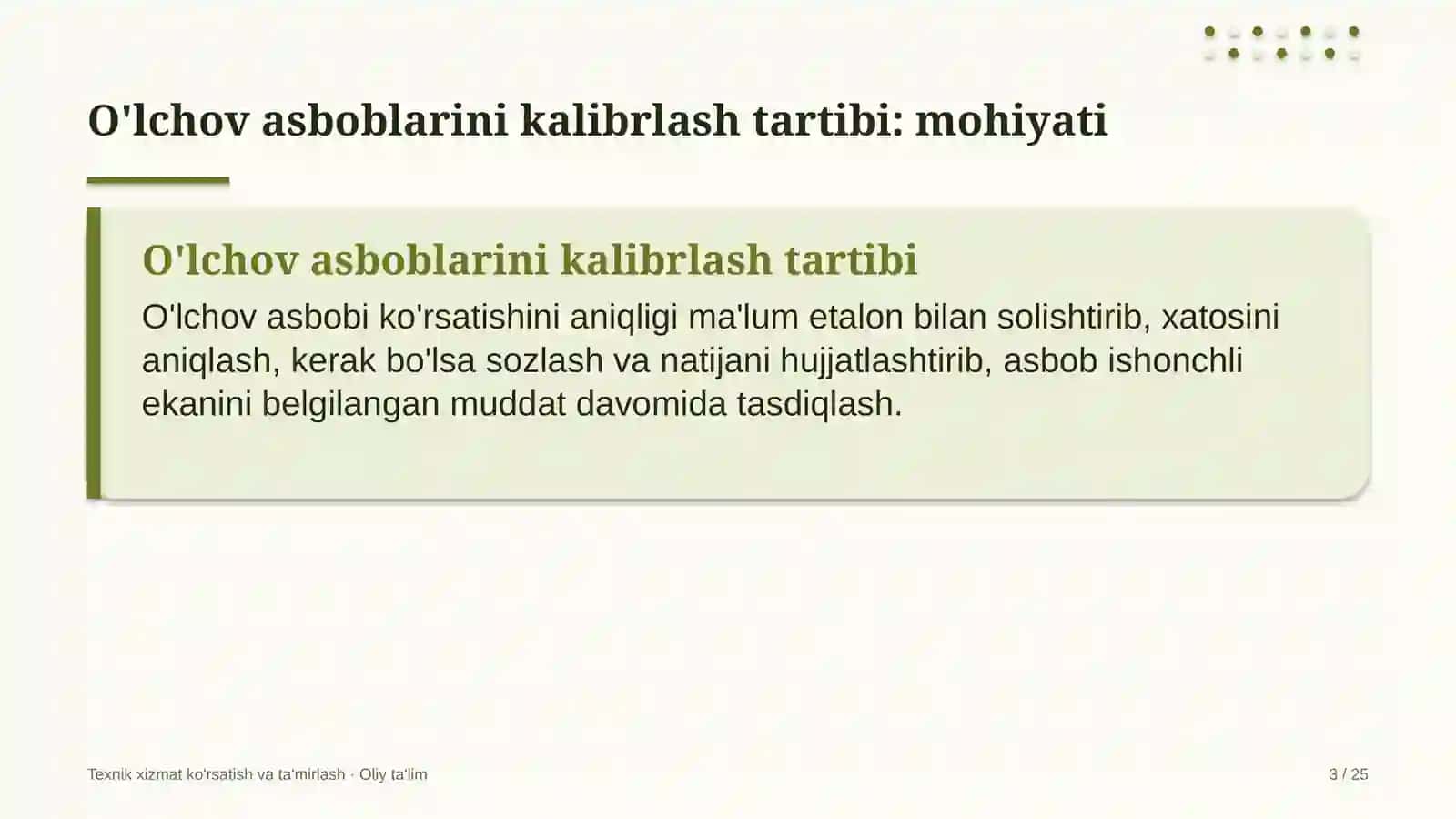 sintetik yoqilg'i ishlab chiqarishda o'lchov asboblarini kalibrlash tartibi 1986 3