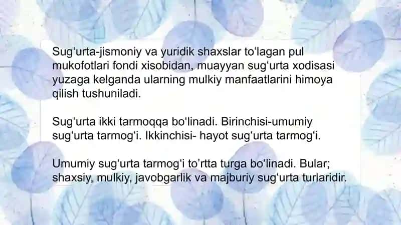 Sug'urtaturlari 3
