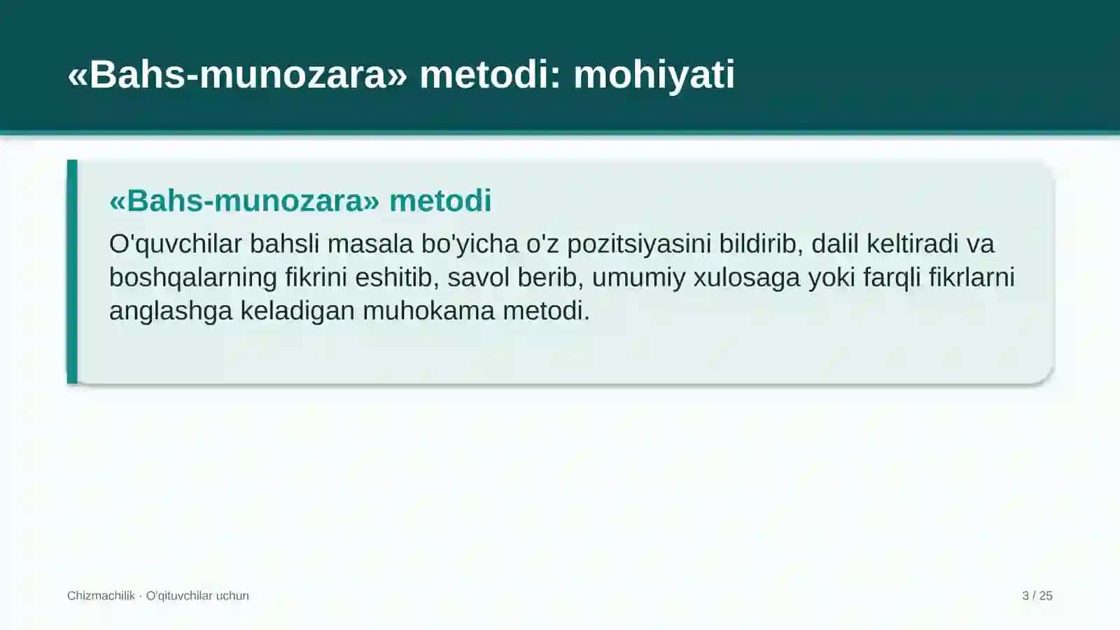 chizmachilik darslarida bahs munozara metodidan foydalanish 5363 3