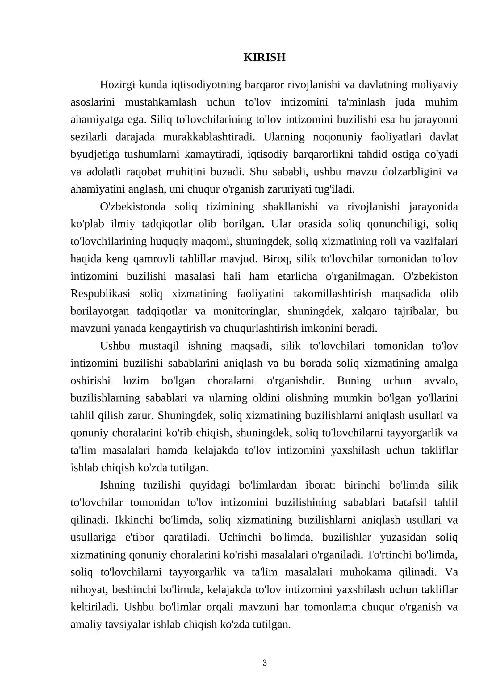 Siliq tolivchilari tomonidan tolov intizomini buzilishi va ular yuzasidan soliq xizmati organi tomonidan amalga oshirilishi lozim bolgan ishlar 3